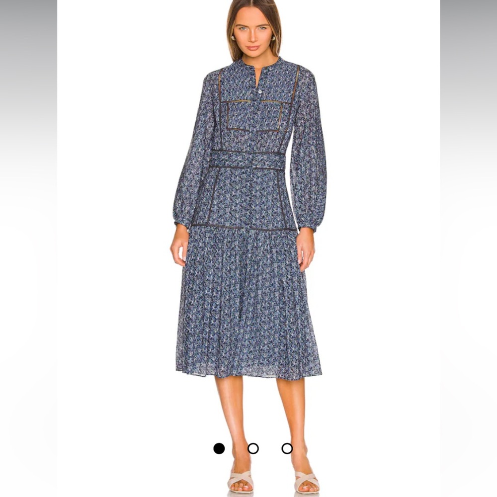 Joie Charmesse Navy Long Sleeve Dress